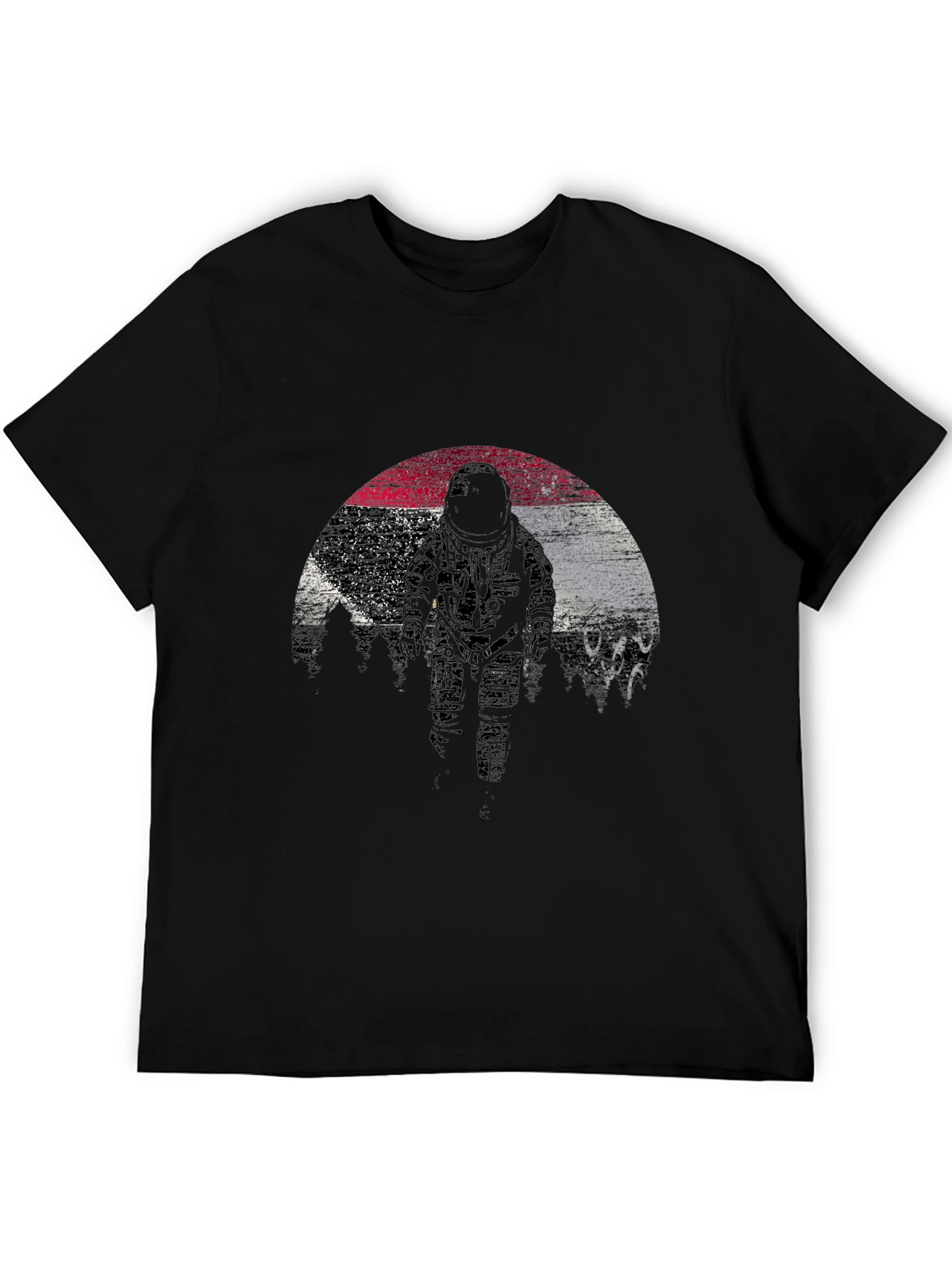 Astronaut Graphic T-Shirt - Black