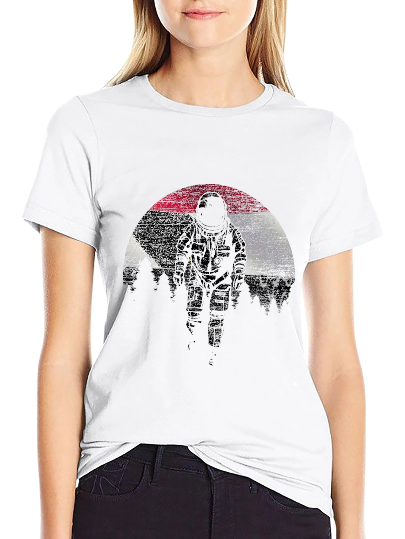 Astronaut Graphic T-Shirt - Black