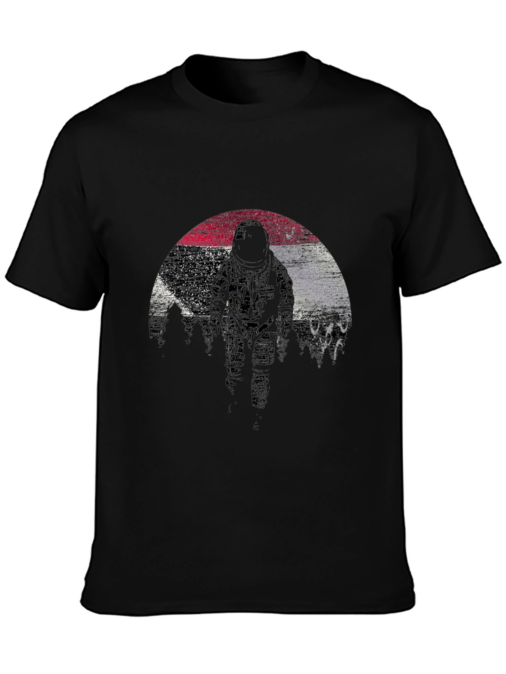 Astronaut Graphic T-Shirt - Black