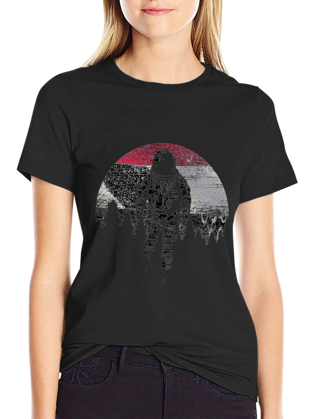 Astronaut Graphic T-Shirt - Black