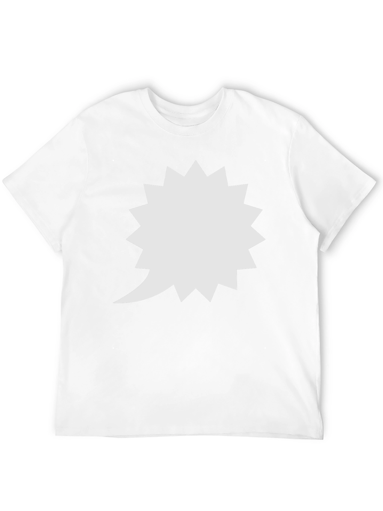 Spiky Speech Bubble Black T-Shirt