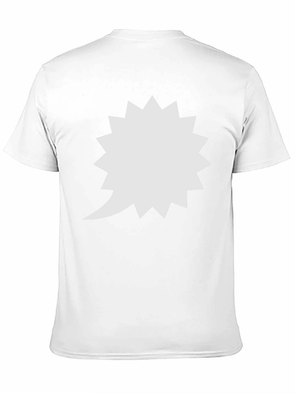 Spiky Speech Bubble Black T-Shirt