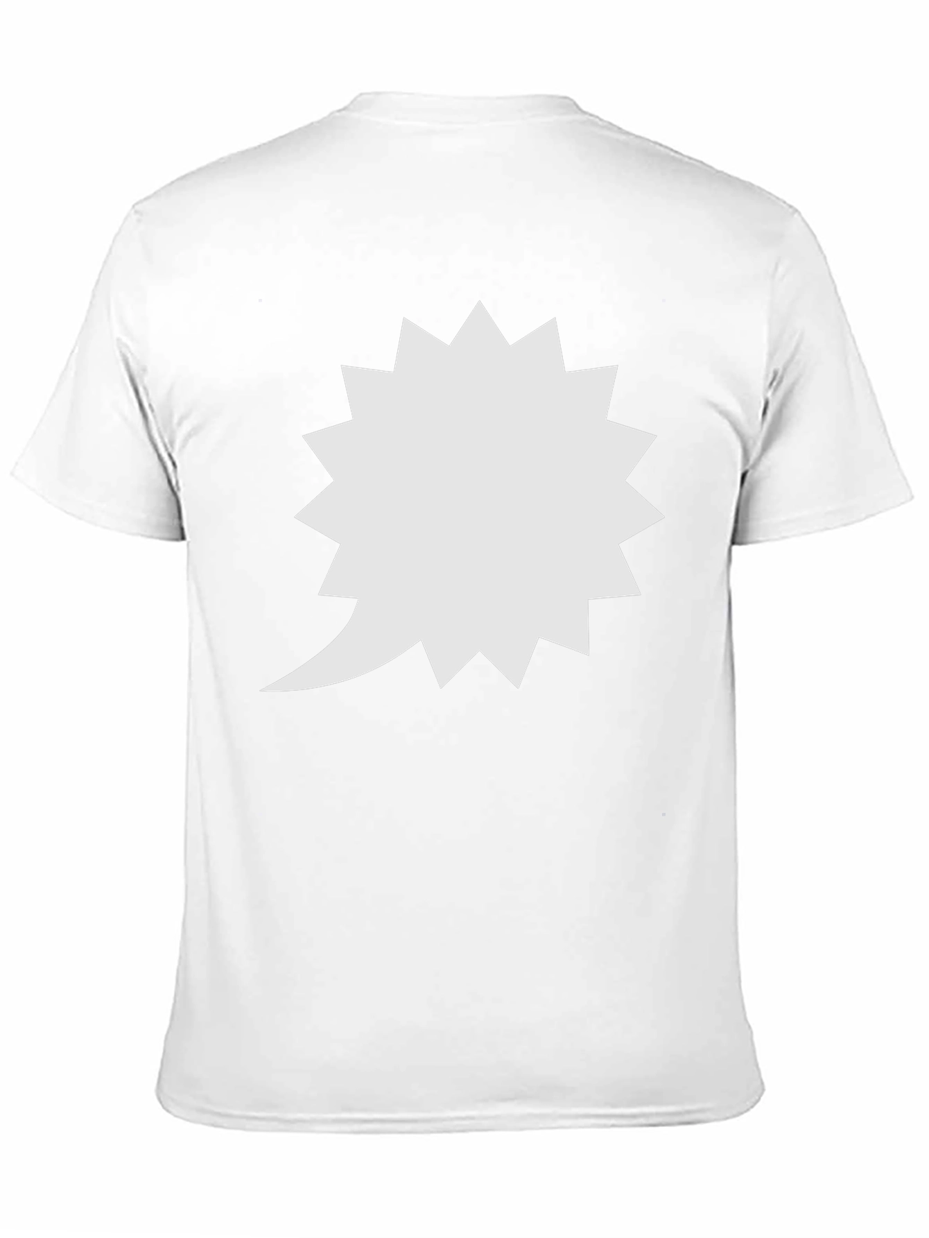 Spiky Speech Bubble Black T-Shirt