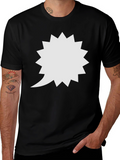 Spiky Speech Bubble Black T-Shirt