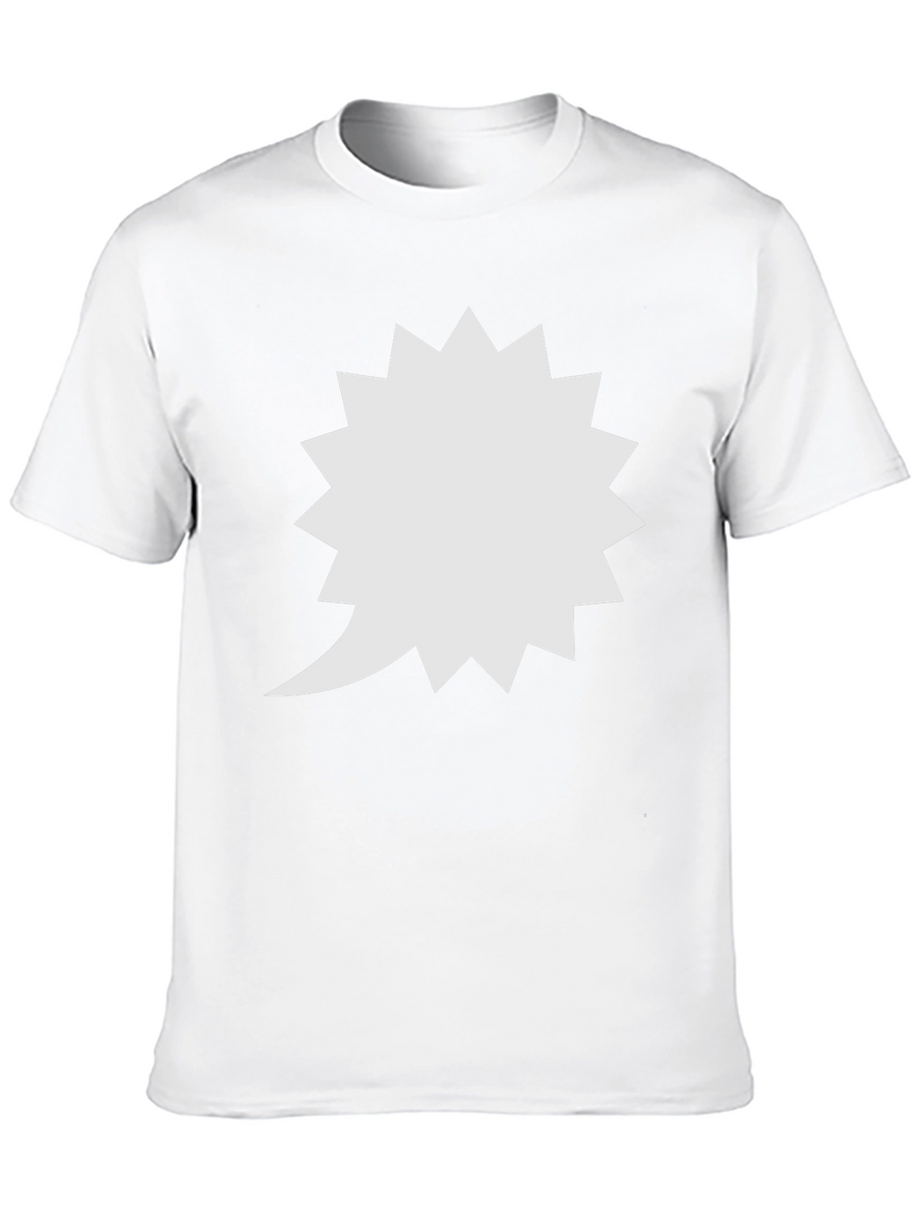 Spiky Speech Bubble Black T-Shirt