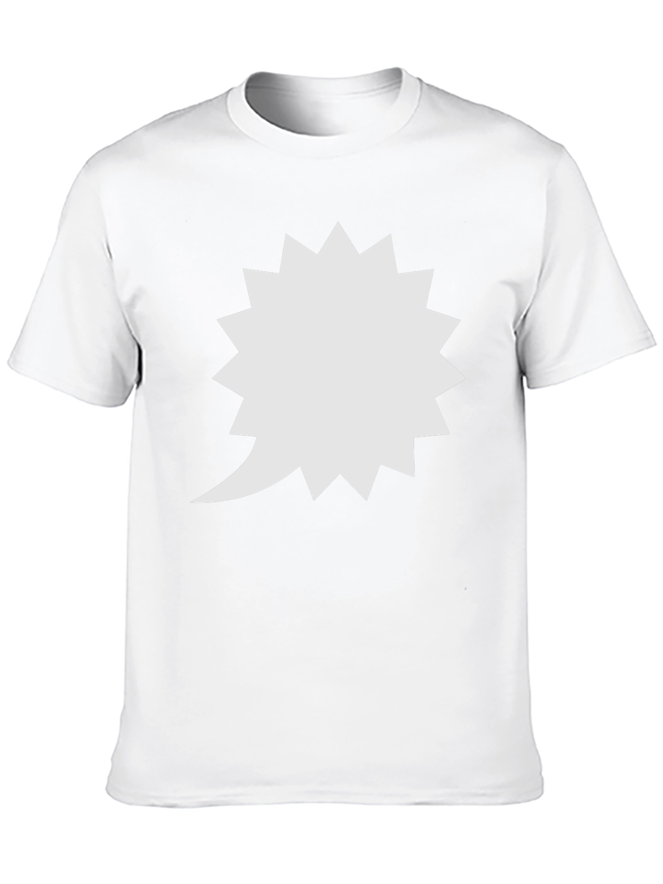 Spiky Speech Bubble Black T-Shirt