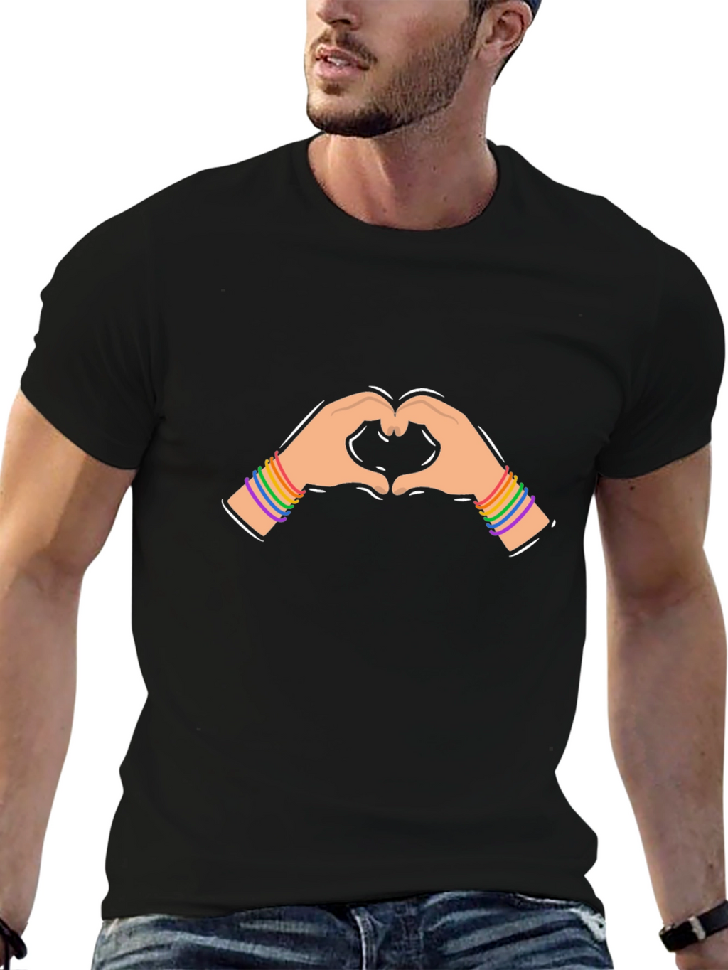 LGBTQ+ Heart Hands Pride T-Shirt