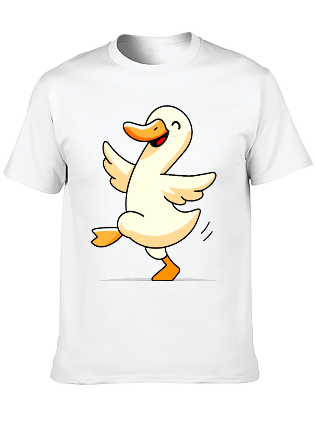 Dancing Duck Graphic Tee - Black Cotton Shirt