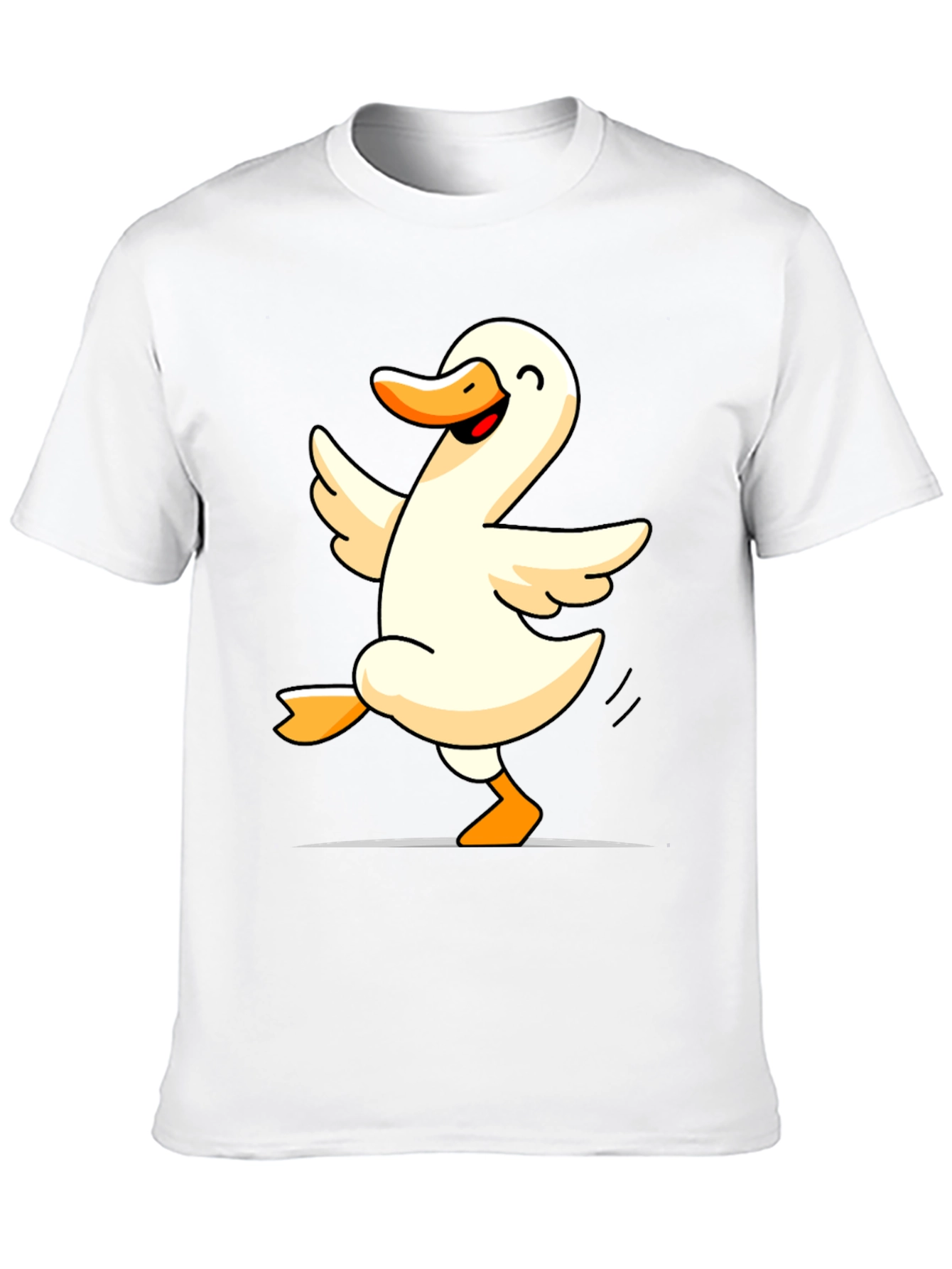 Dancing Duck Graphic Tee - Black Cotton Shirt