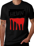HLWN Razor Blade Drip Graphic T-Shirt