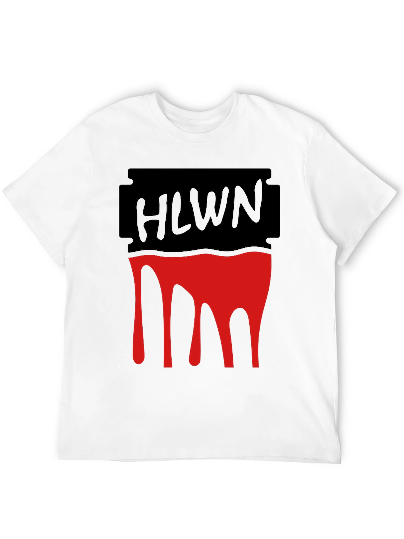 HLWN Razor Blade Drip Graphic T-Shirt