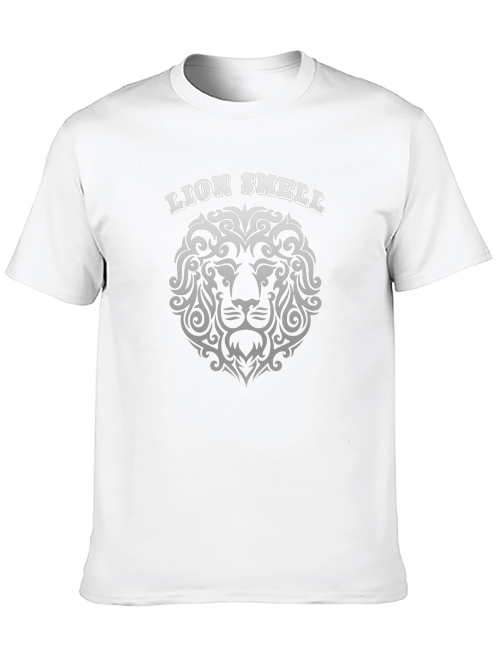 Lion Smell Graphic Tee - Black Cotton T-Shirt