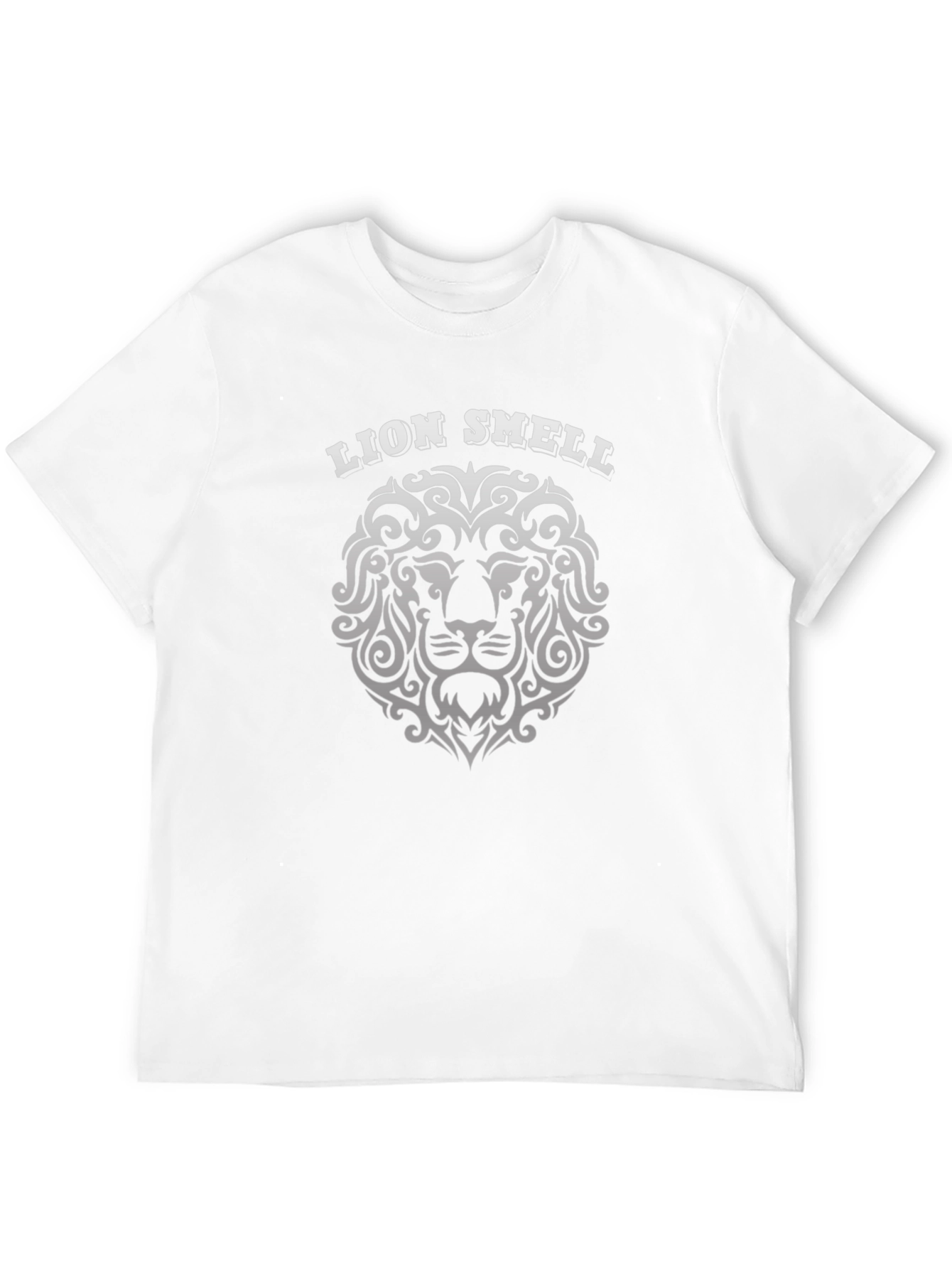 Lion Smell Graphic Tee - Black Cotton T-Shirt