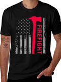 Firefight Axe Flag Graphic Tee