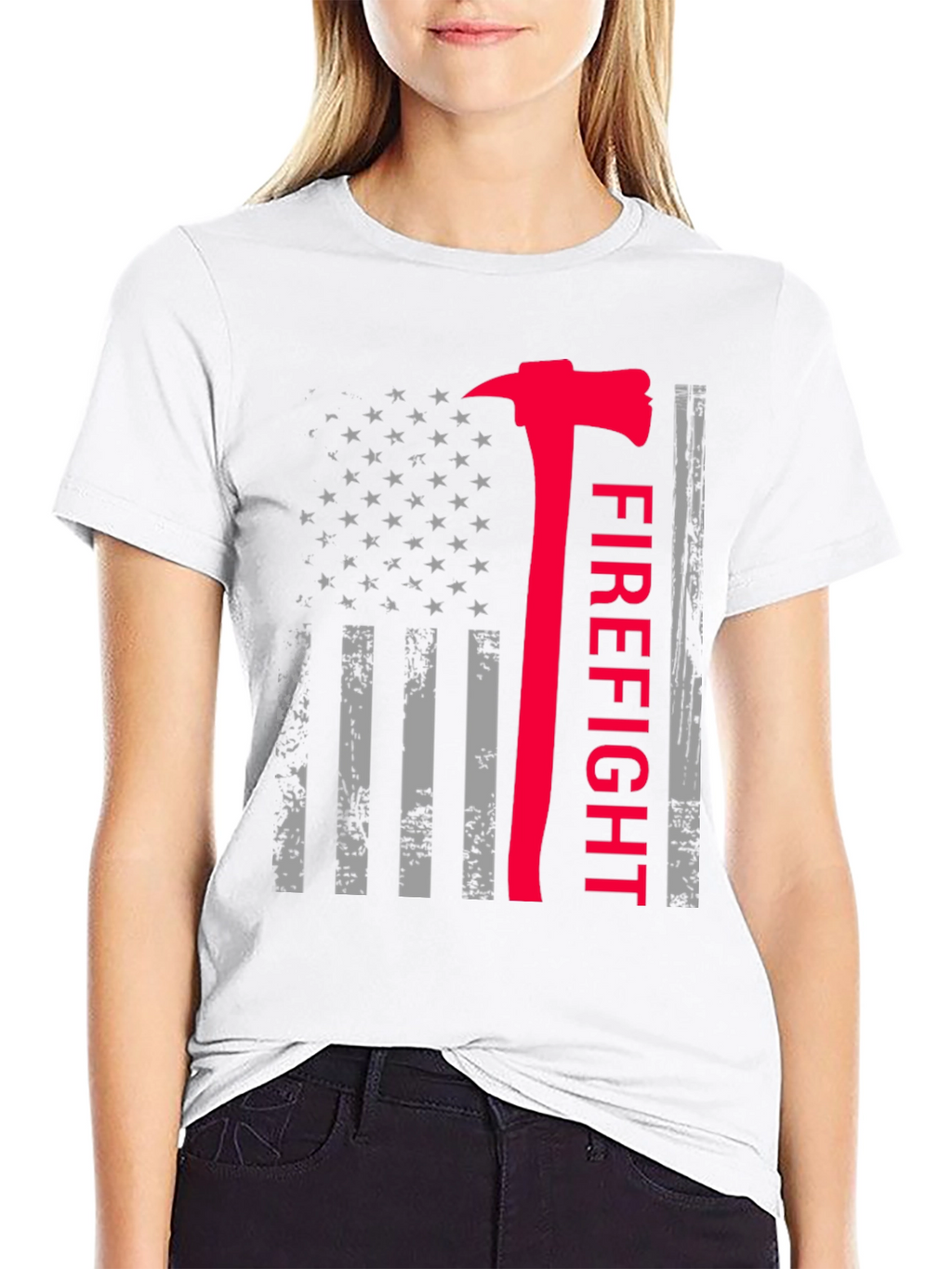 Firefight Axe Flag Graphic Tee