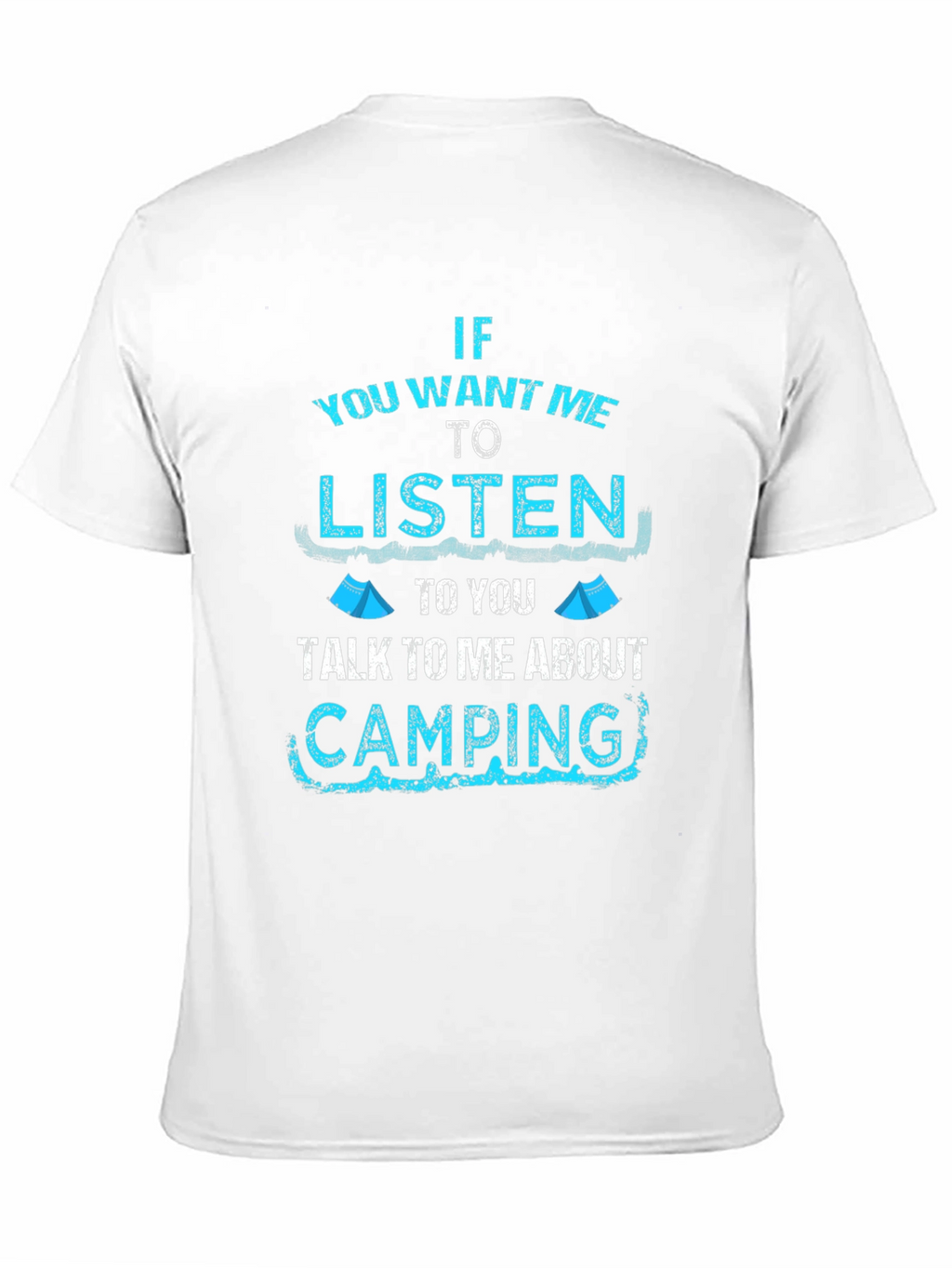 Camping Talk Mens Black Graphic Tee