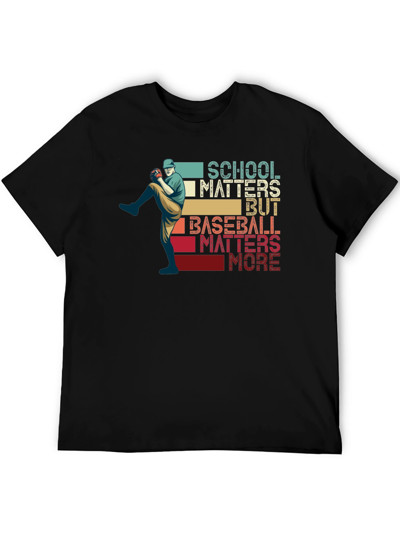 School Matters Baseball Matters More Graphic Tee