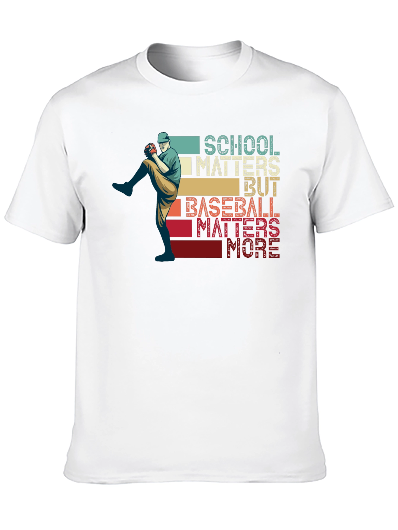 School Matters Baseball Matters More Graphic Tee