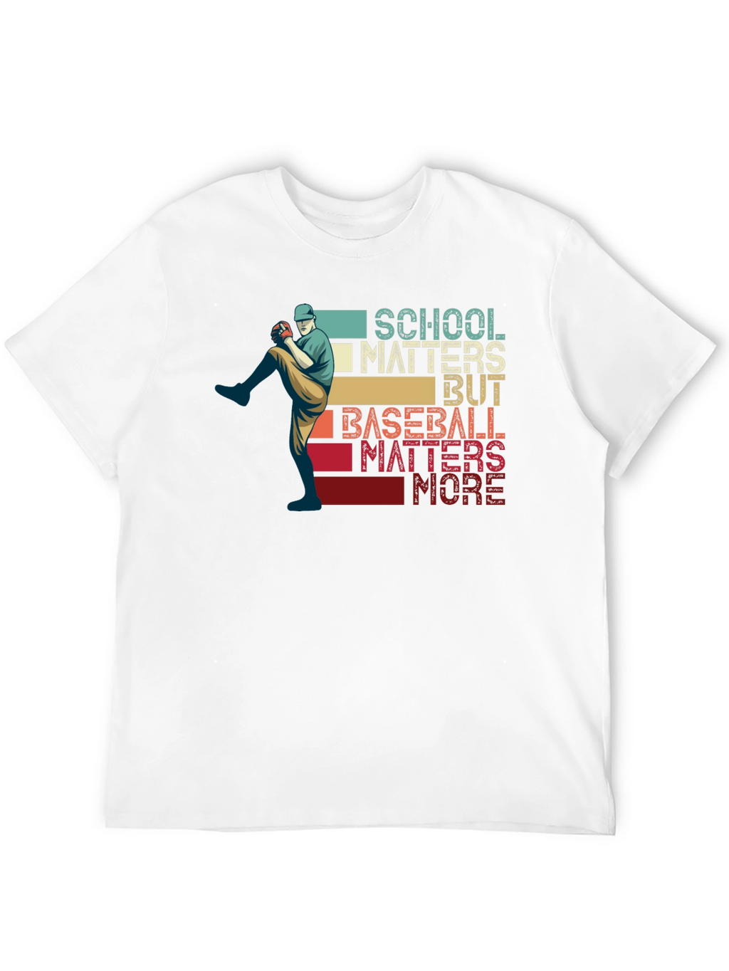 School Matters Baseball Matters More Graphic Tee