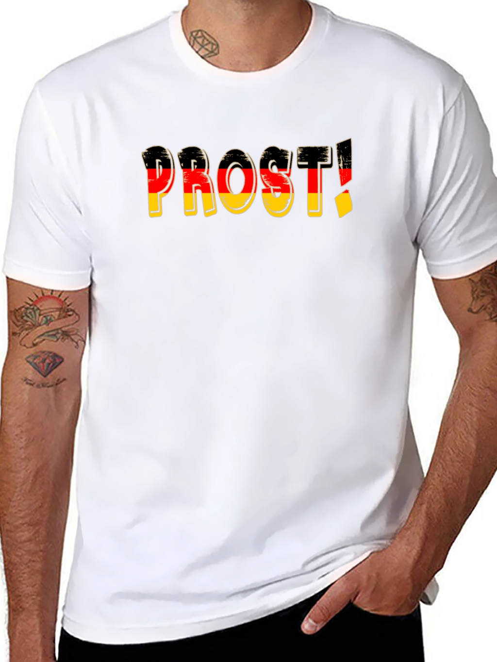 Prost! German Flag T-Shirt - Oktoberfest Beer Drinking Tee