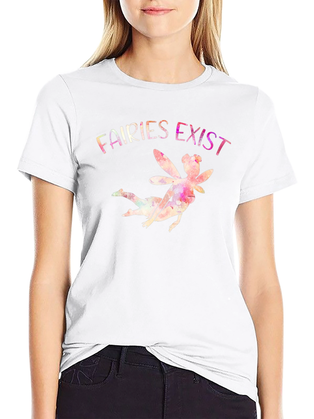 Fairies Exist Graphic Print T-Shirt