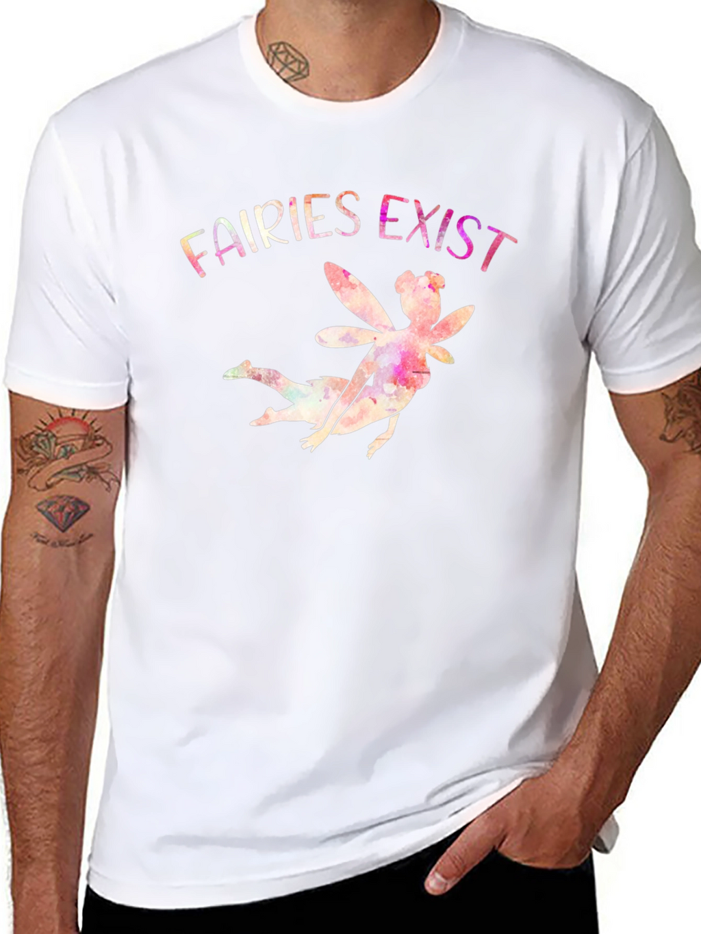 Fairies Exist Graphic Print T-Shirt