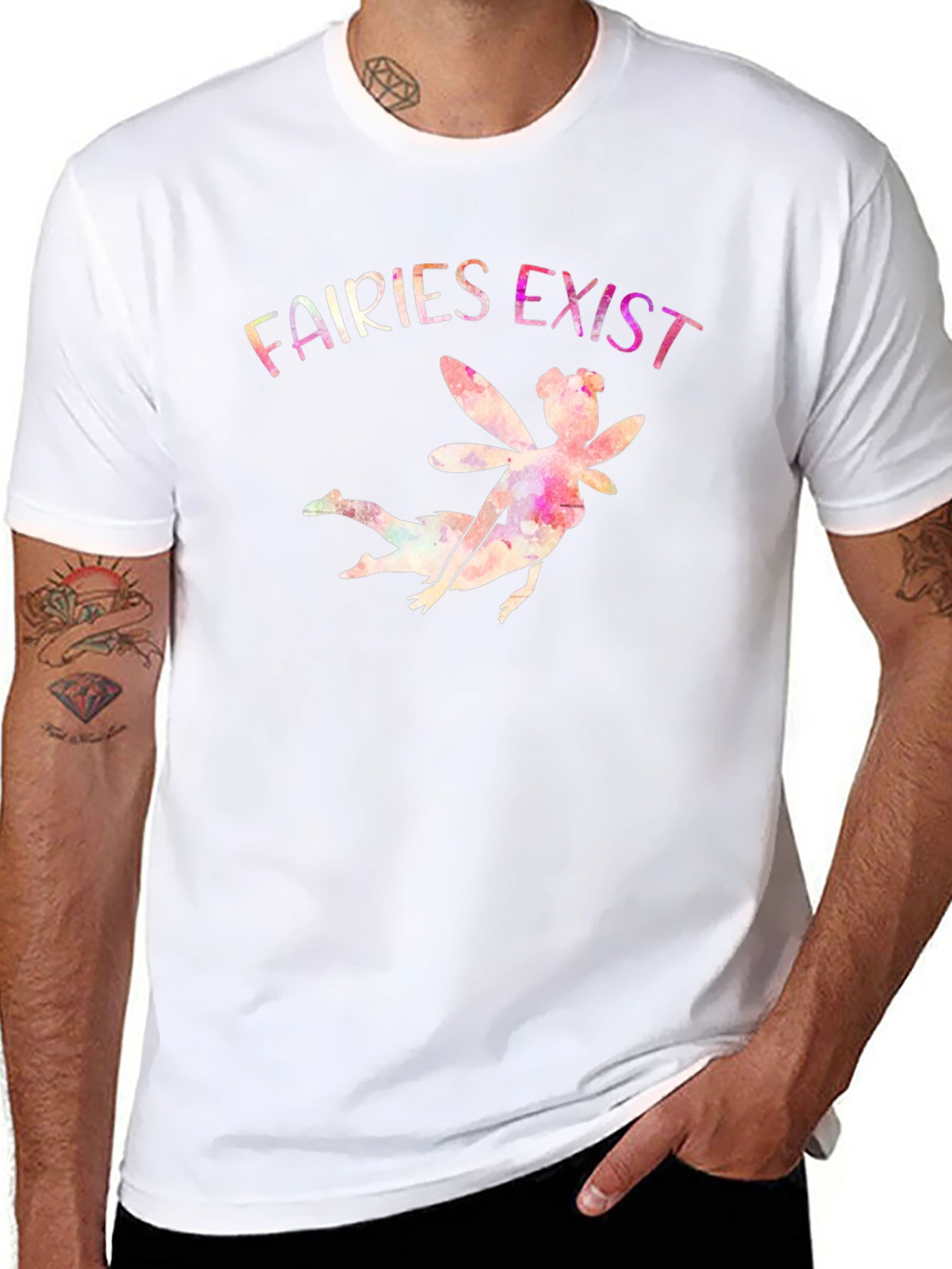 Fairies Exist Graphic Print T-Shirt
