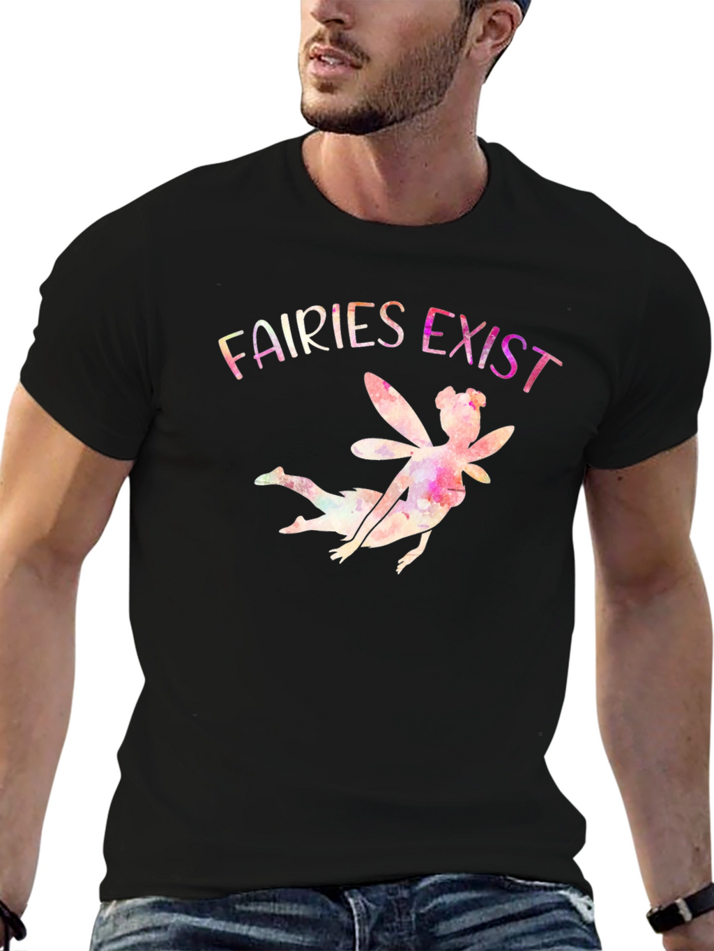 Fairies Exist Graphic Print T-Shirt