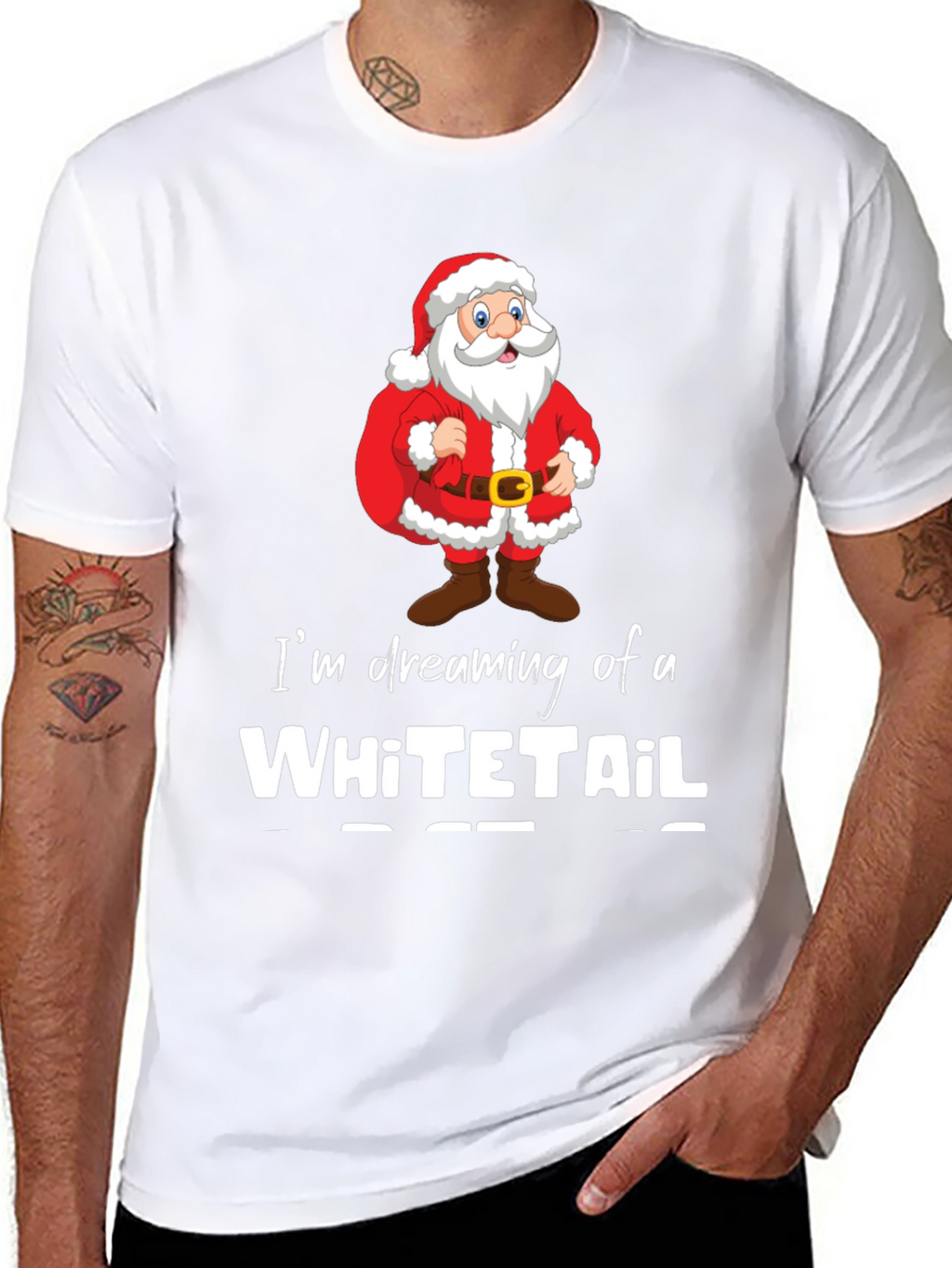 Dreaming of a Whitetail Christmas T-Shirt