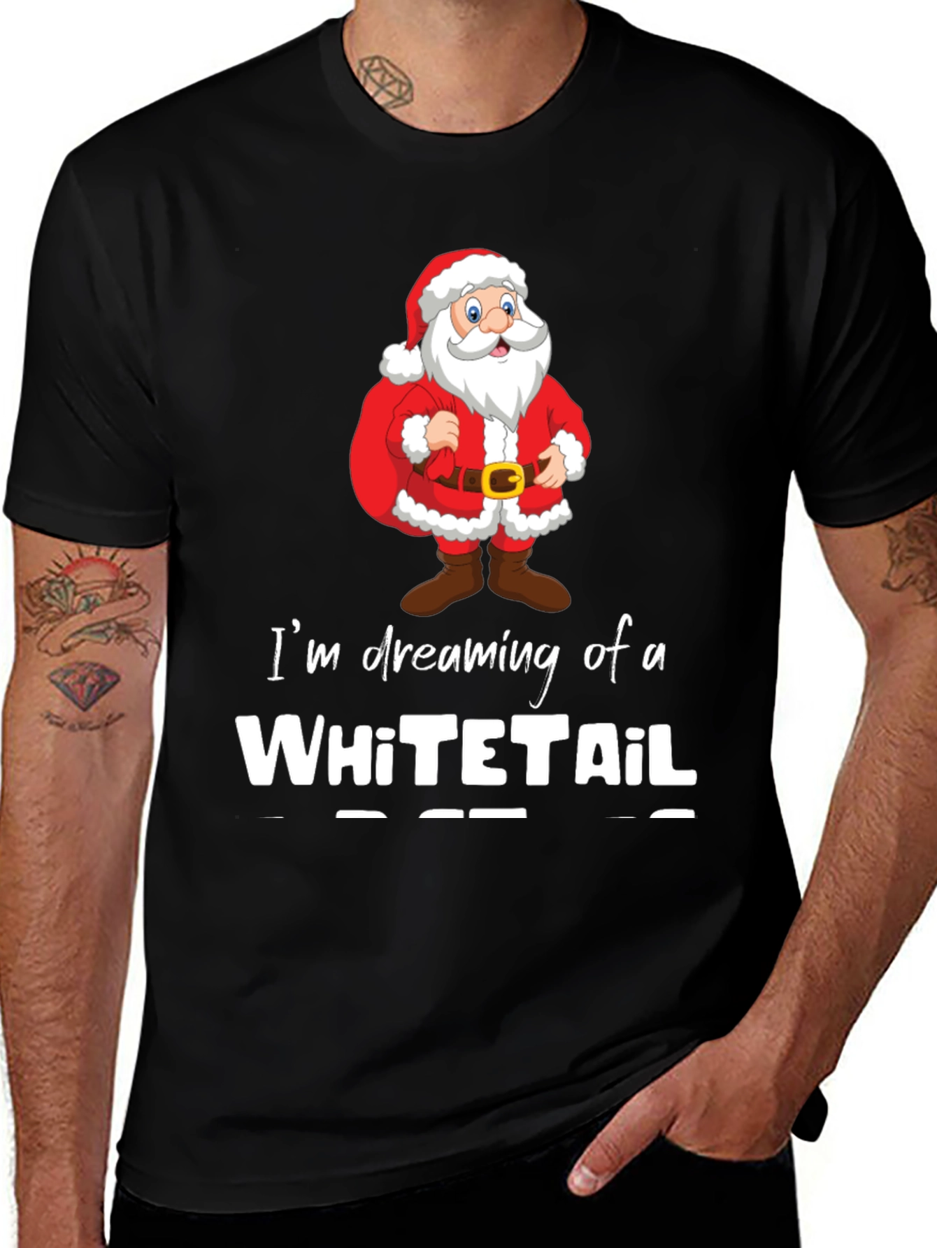 Dreaming of a Whitetail Christmas T-Shirt