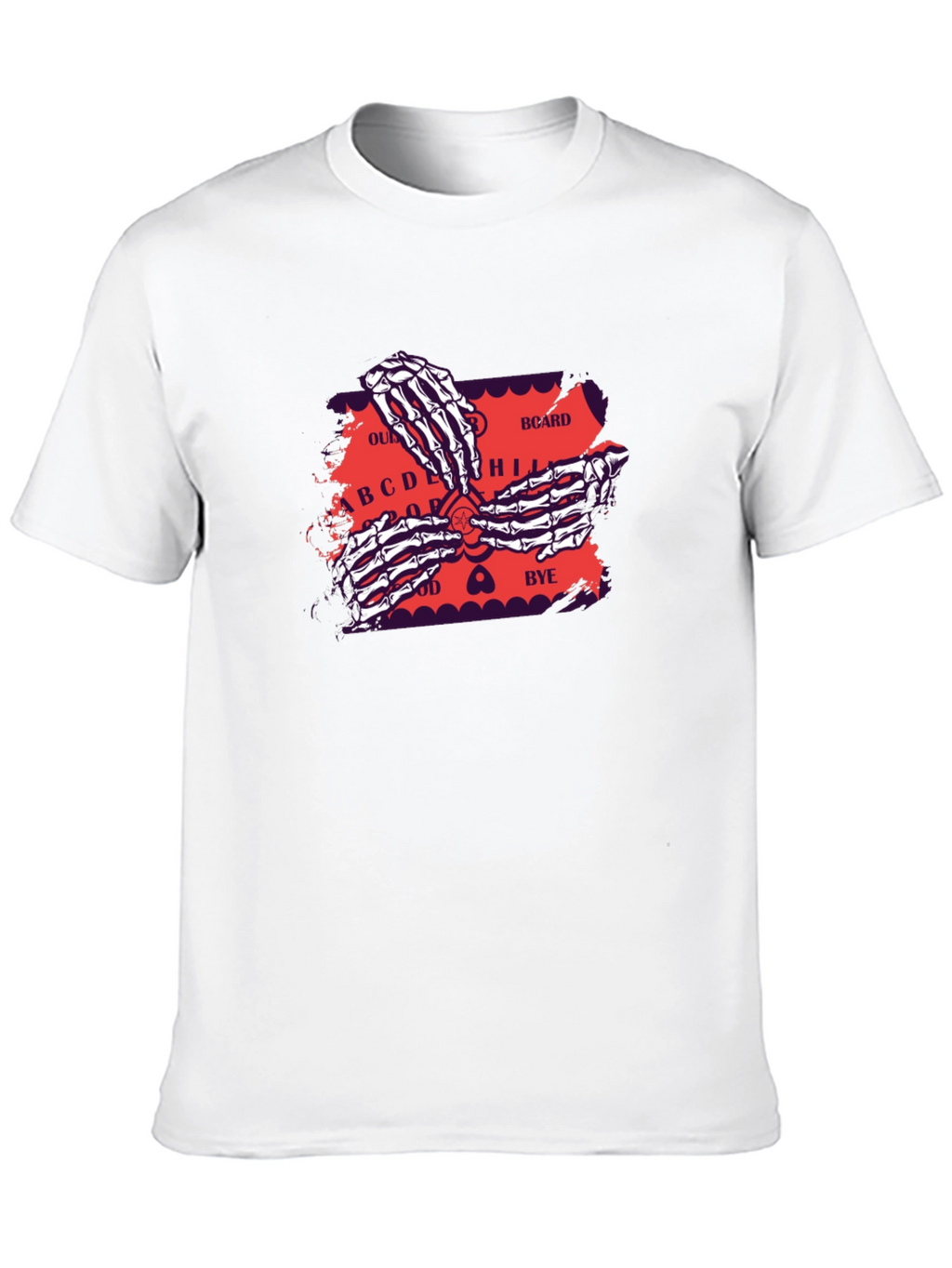 Ouija Board Skeleton Hands Graphic Tee