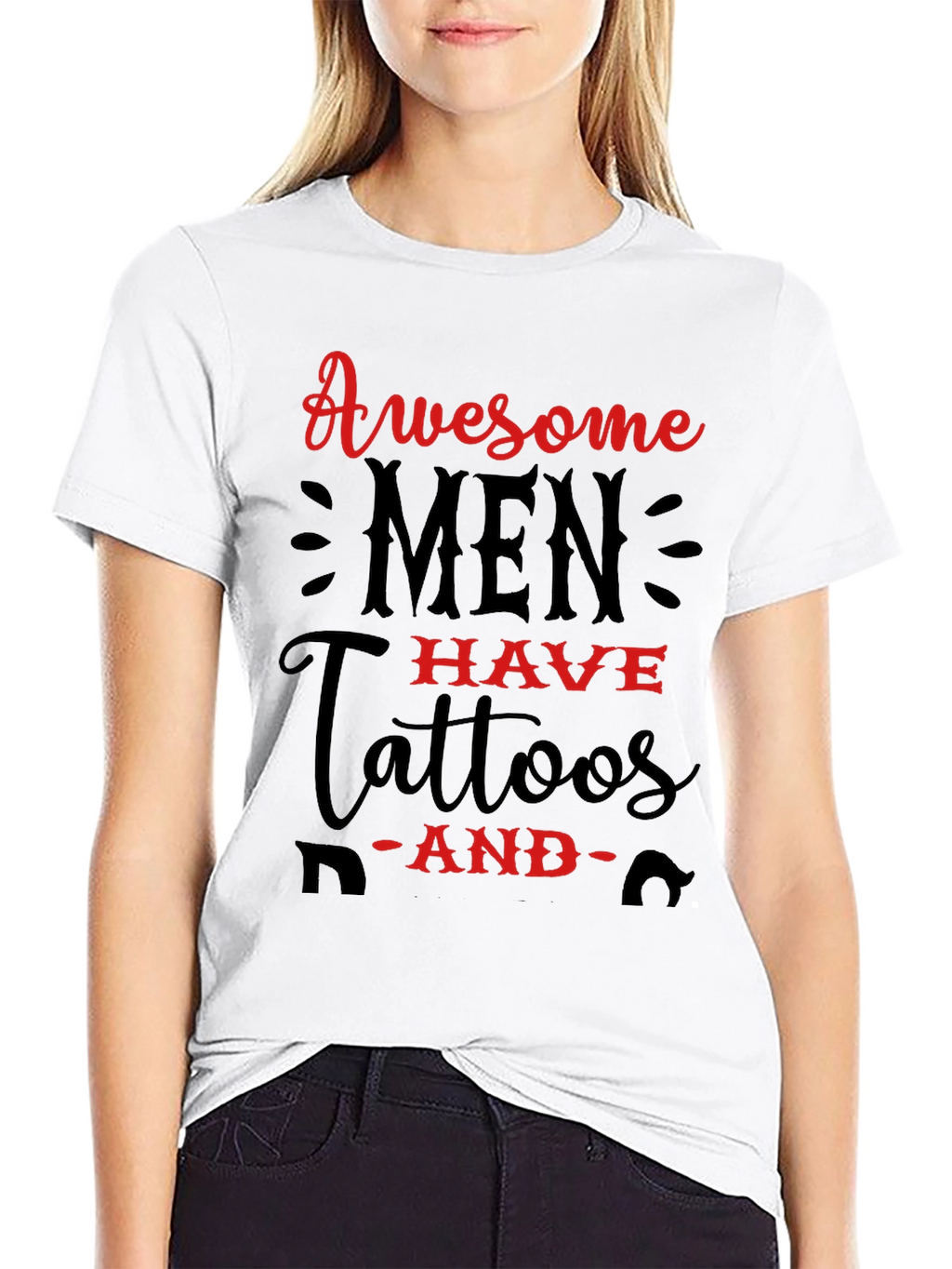 Awesome Men Have Tattoos Graphic Tee