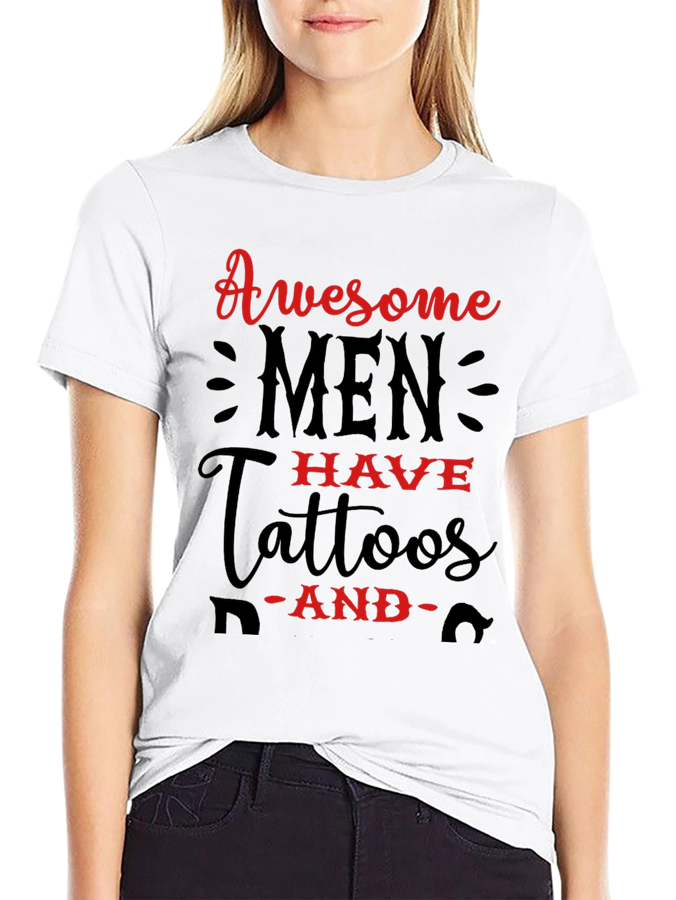 Awesome Men Have Tattoos Graphic Tee