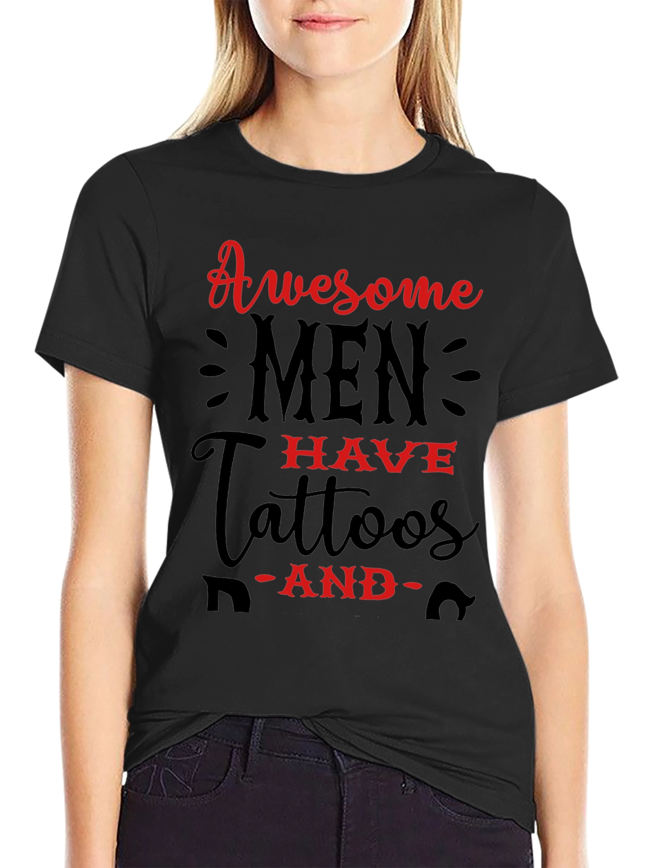 Awesome Men Have Tattoos Graphic Tee