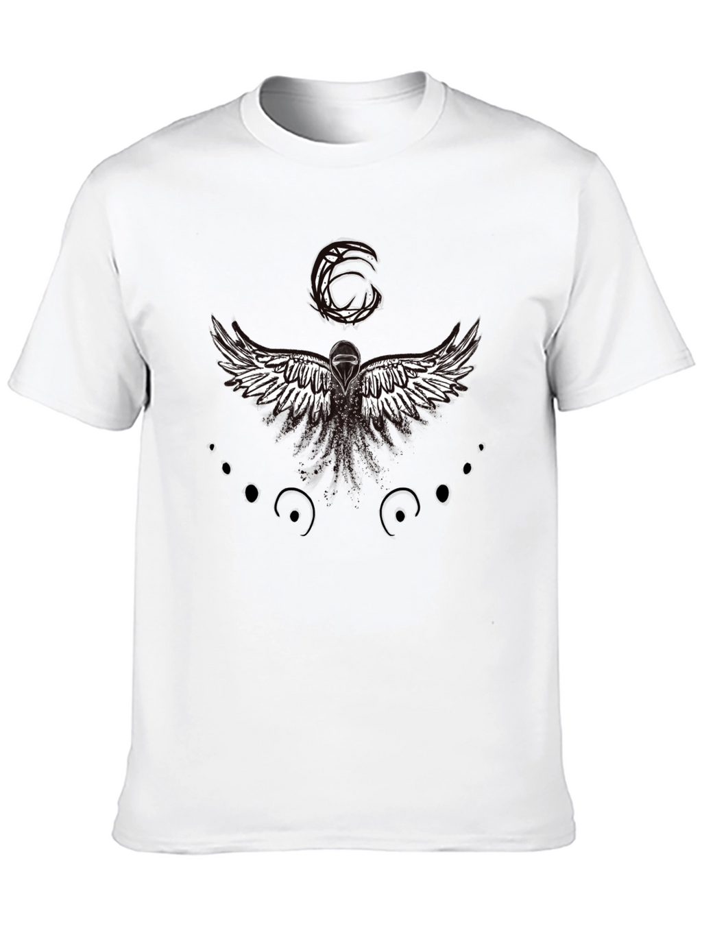 Winged Graphic Black T-Shirt