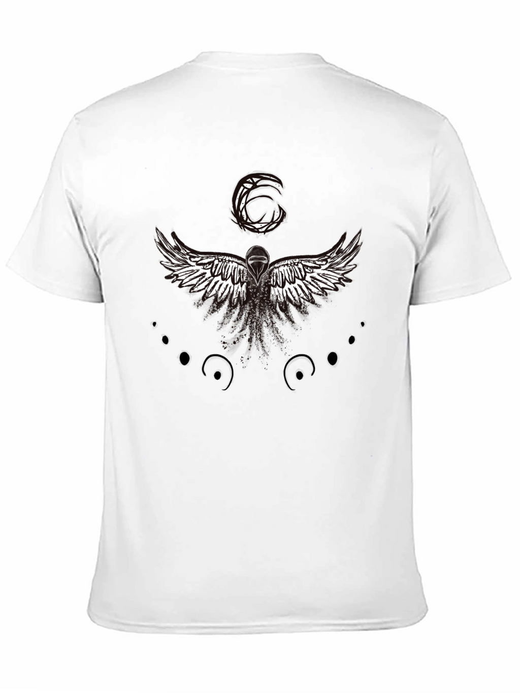 Winged Graphic Black T-Shirt