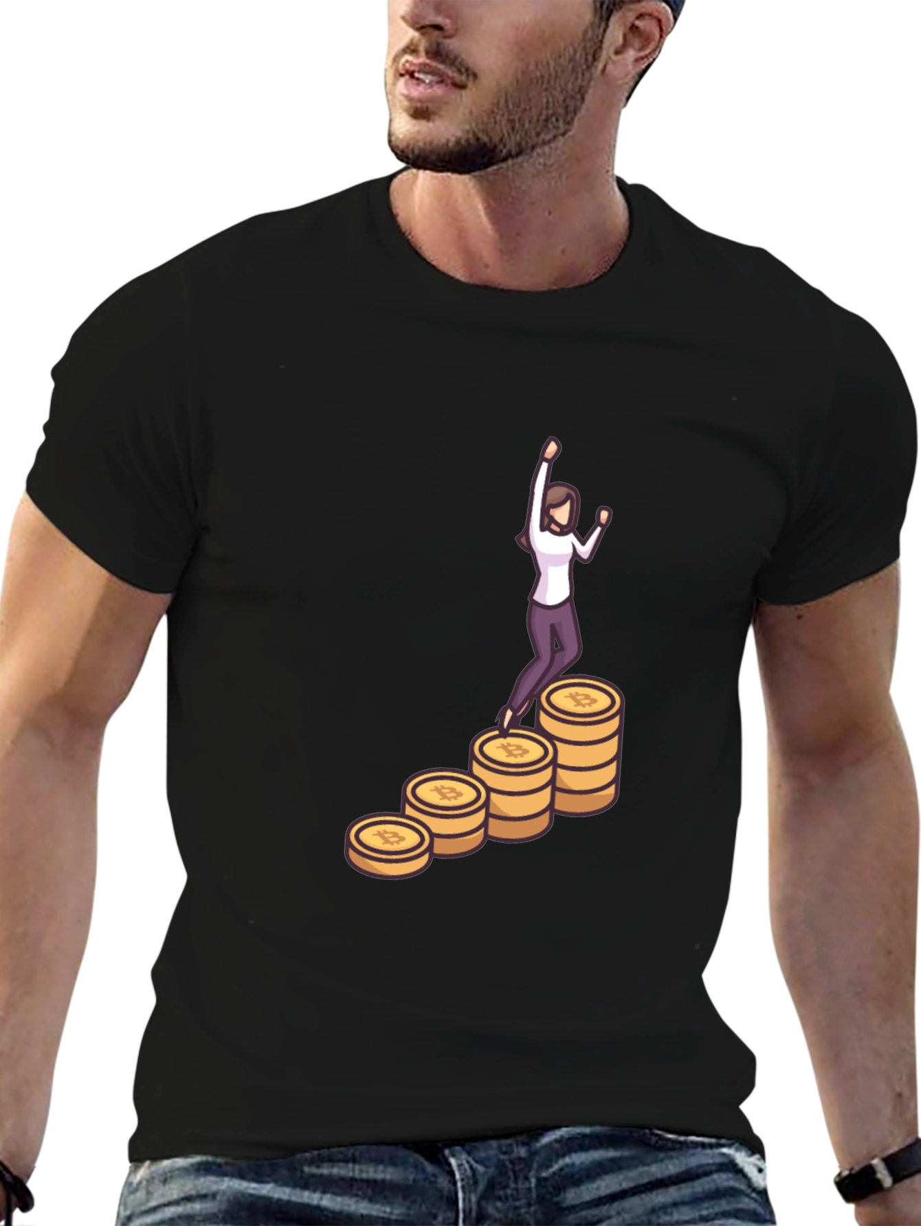 Bitcoin Woman Black Tee