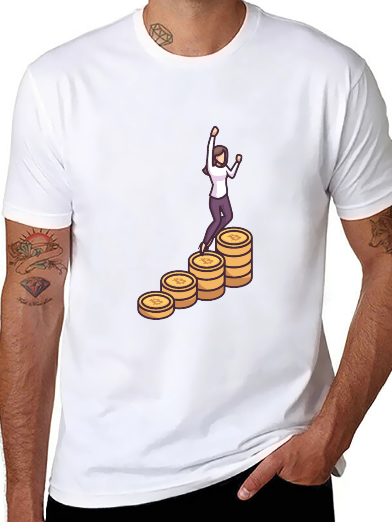 Bitcoin Woman Black Tee