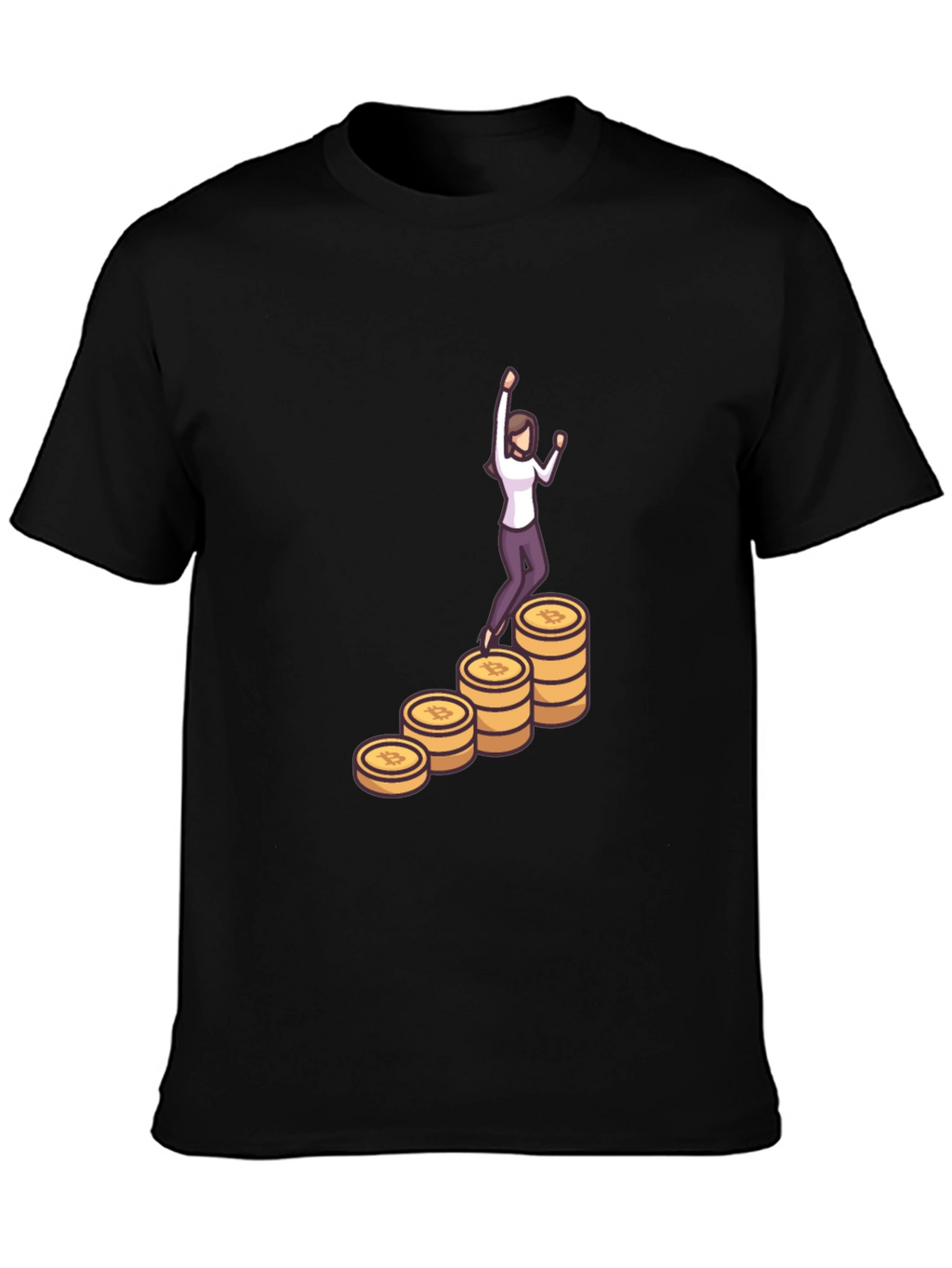 Bitcoin Woman Black Tee