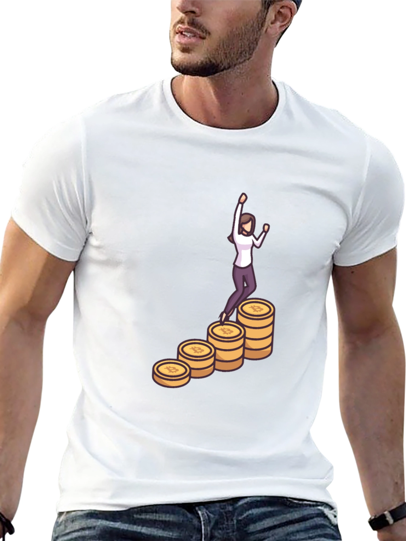 Bitcoin Woman Black Tee