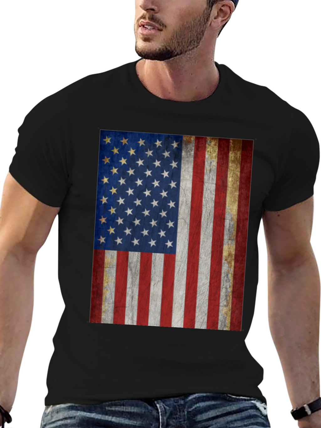 American Flag Graphic T-Shirt Patriotic Tee