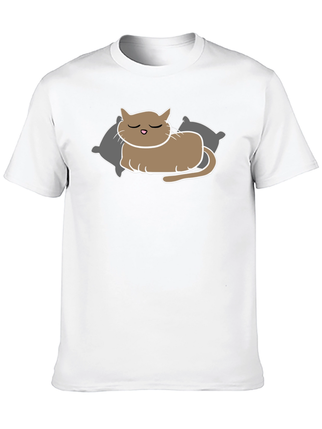 Sleeping Cat T-Shirt - Relaxed Comfort
