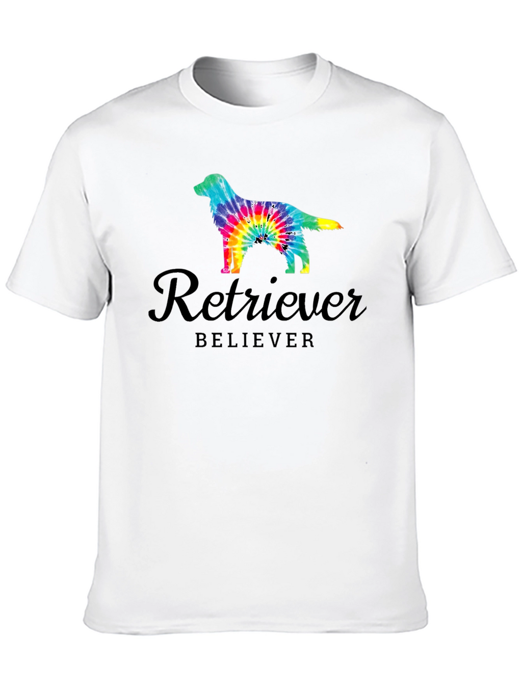 Retriever Believer Tie Dye Dog T-Shirt