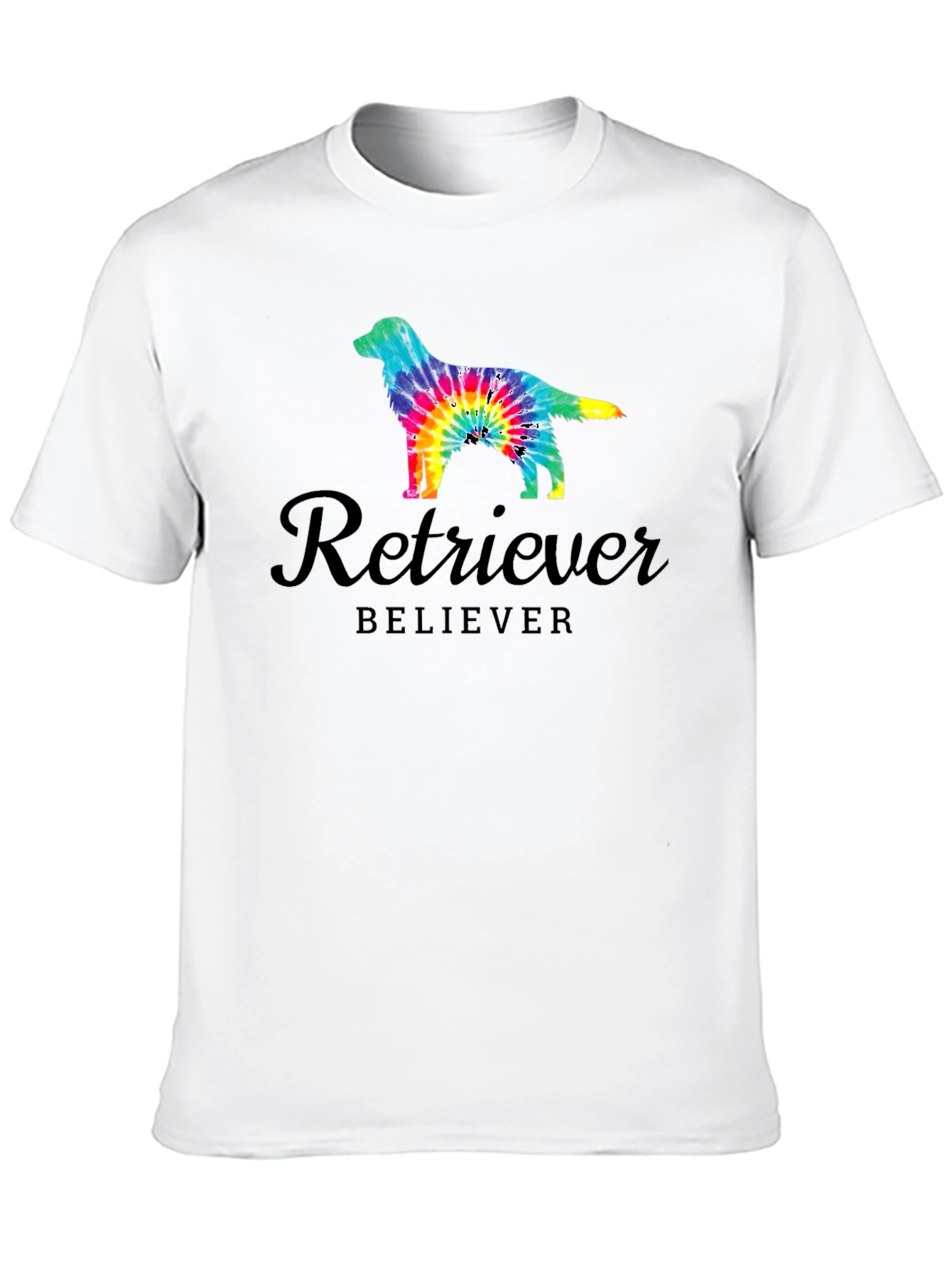 Retriever Believer Tie Dye Dog T-Shirt