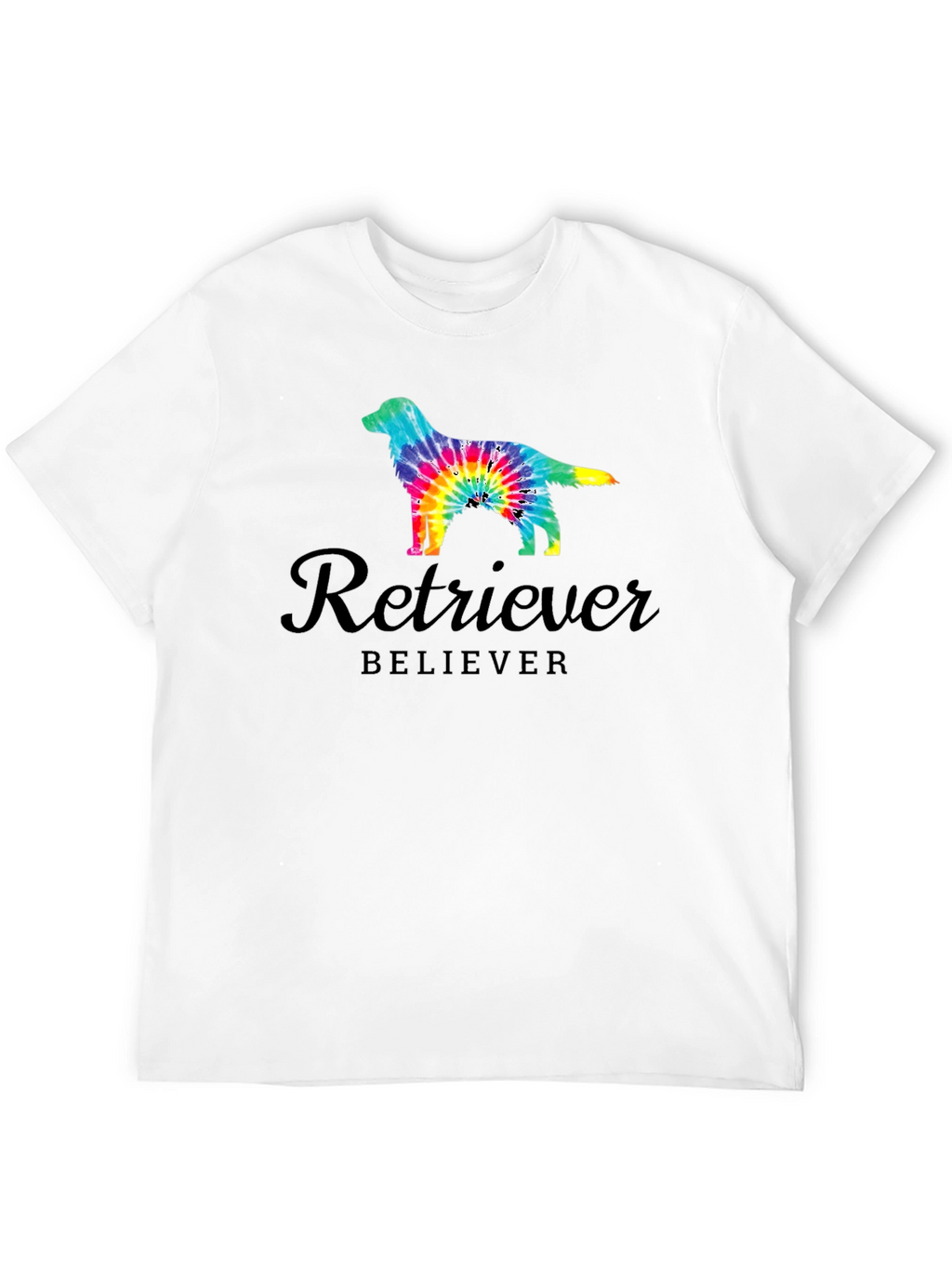 Retriever Believer Tie Dye Dog T-Shirt