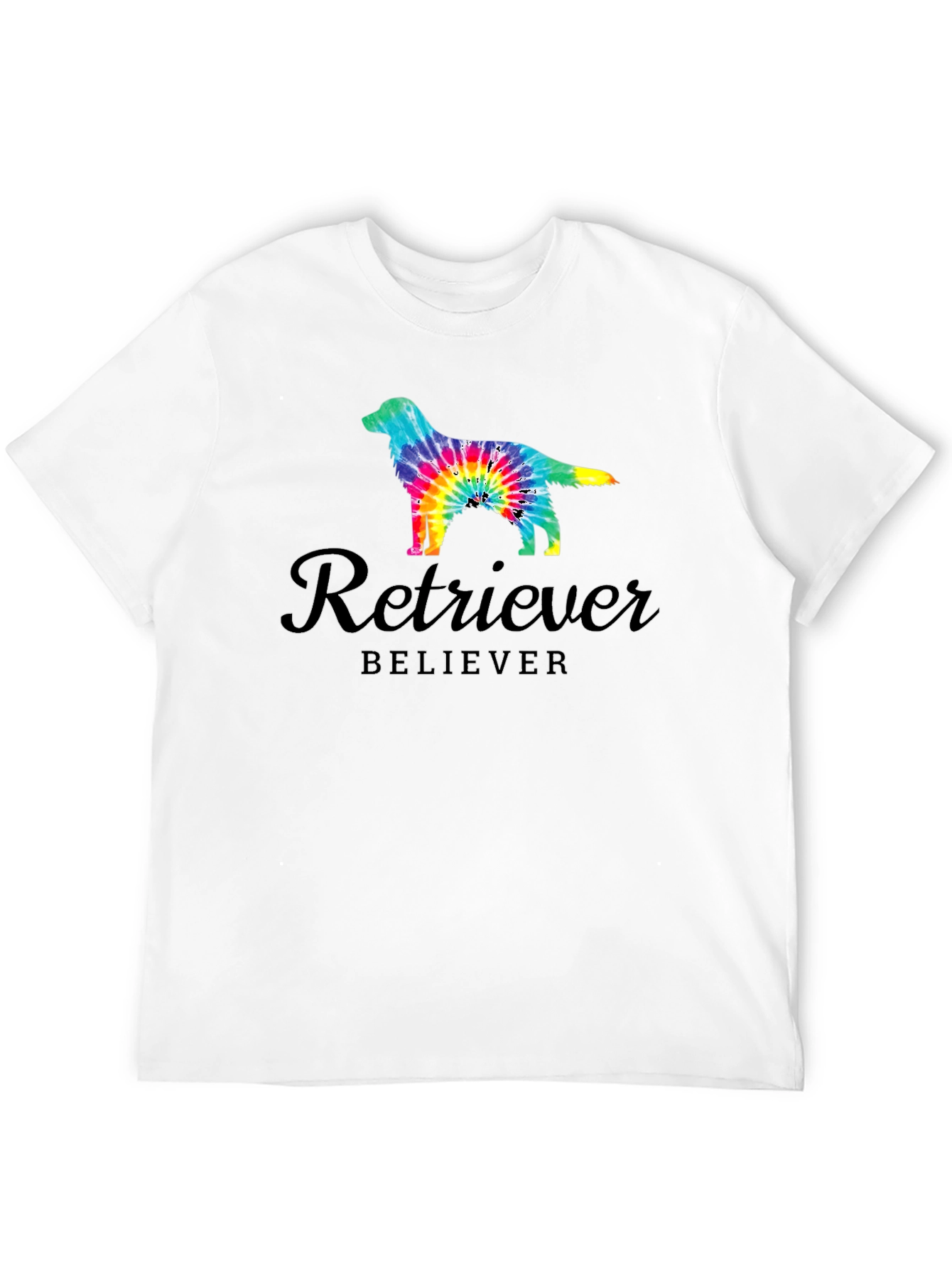 Retriever Believer Tie Dye Dog T-Shirt