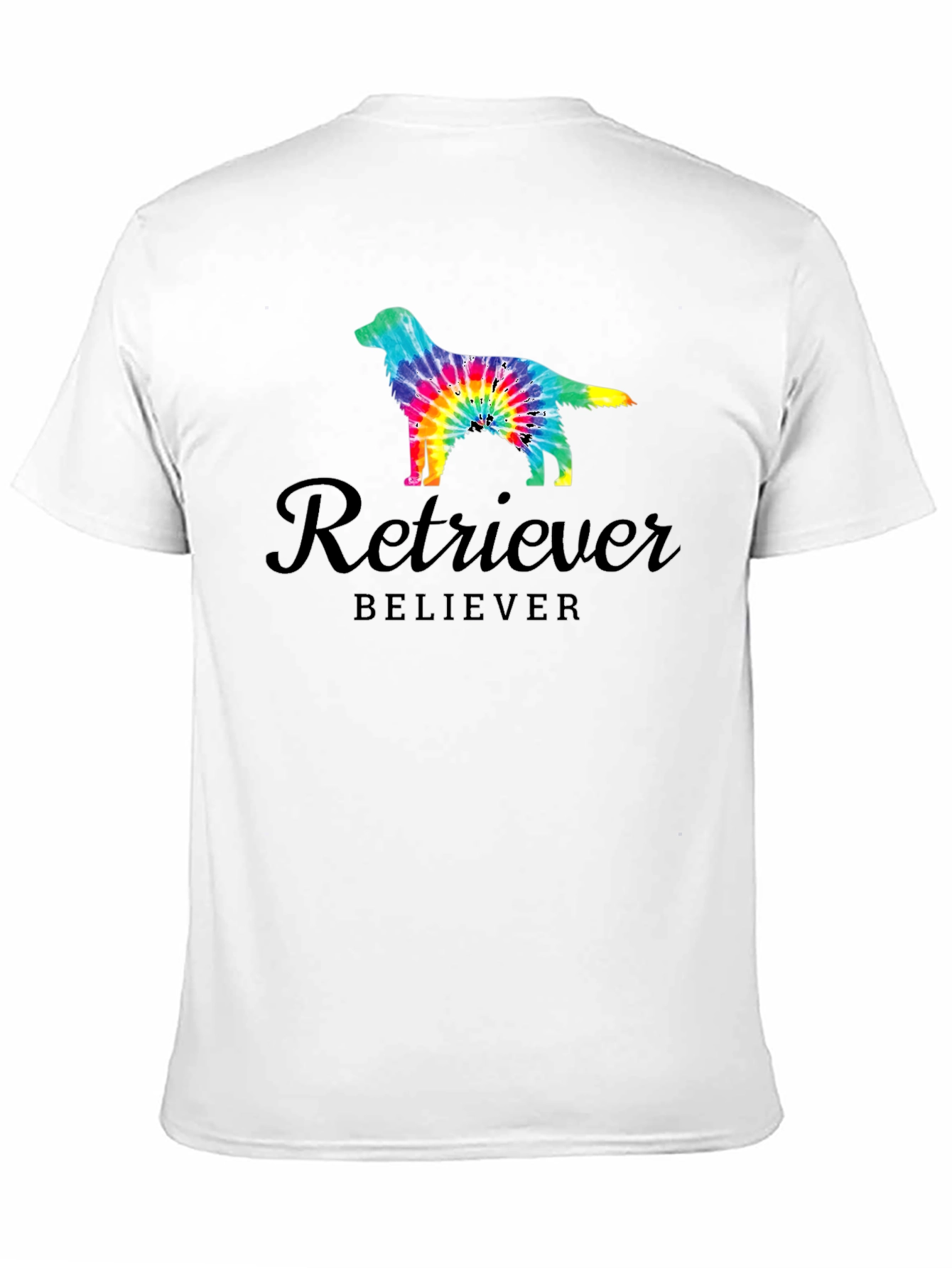 Retriever Believer Tie Dye Dog T-Shirt