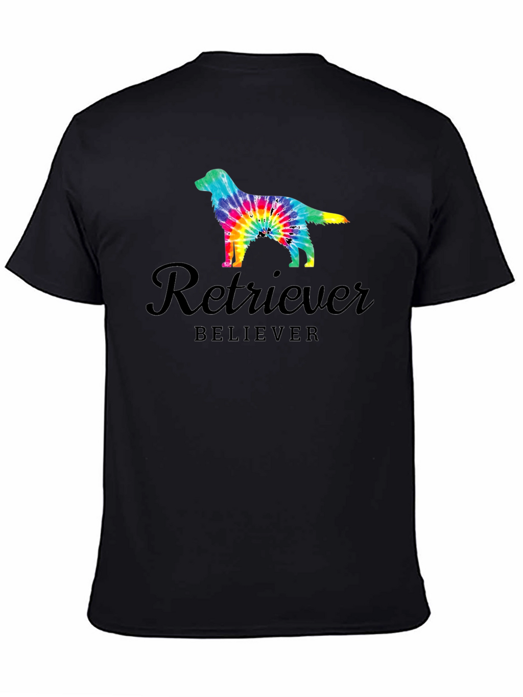 Retriever Believer Tie Dye Dog T-Shirt