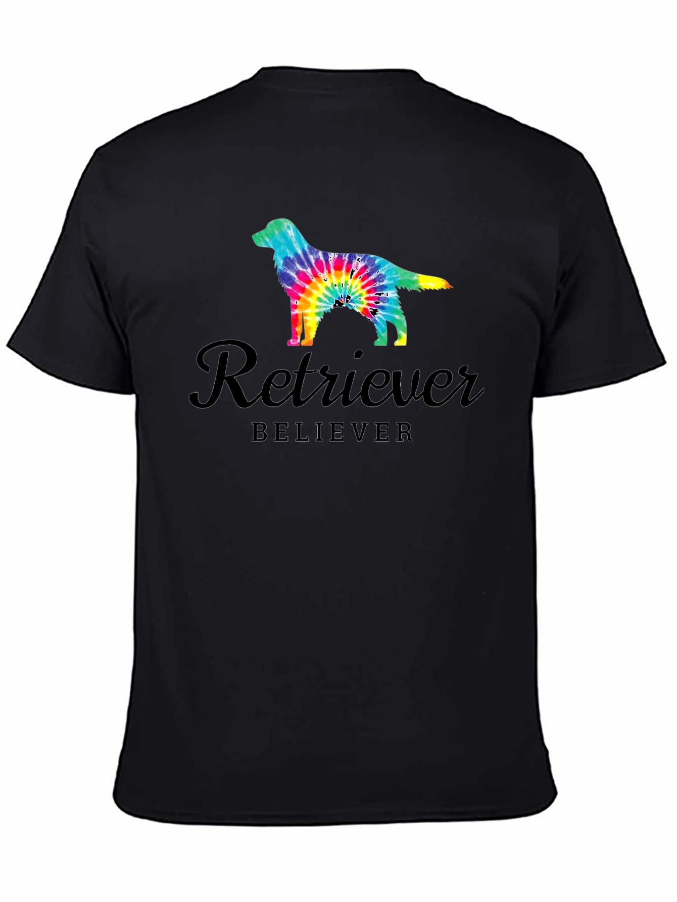 Retriever Believer Tie Dye Dog T-Shirt