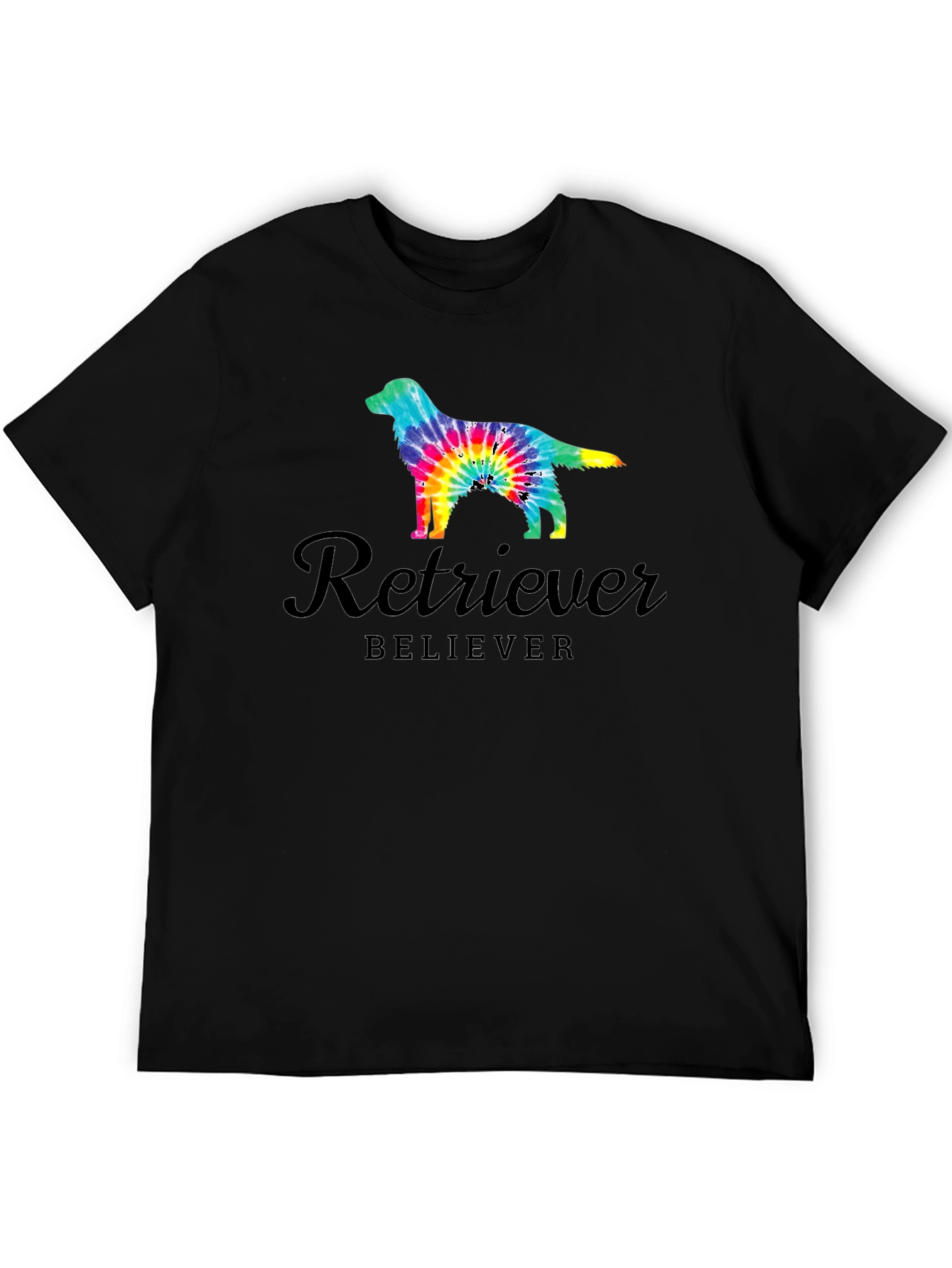 Retriever Believer Tie Dye Dog T-Shirt